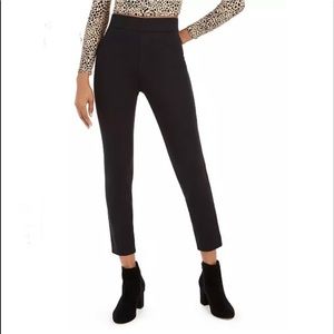 NWOT Eddie Bauer Black Ponte Knit Pants With Side Zipper - Ankle Length Size 10